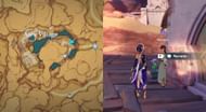 Nermin's location in Aaru Village (Image via HoYoverse)